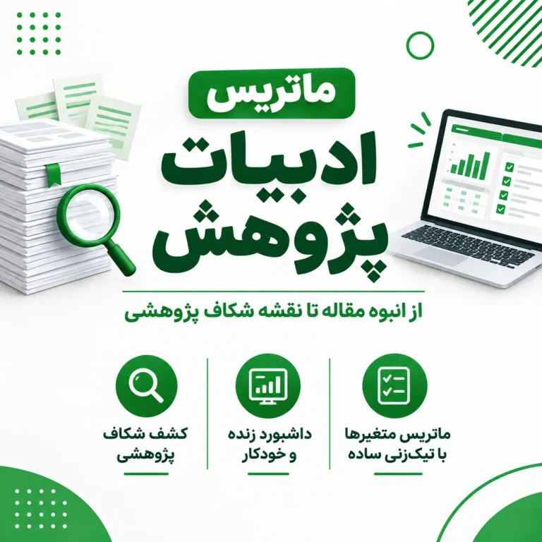 ماتریس ادبیات پژوهش
